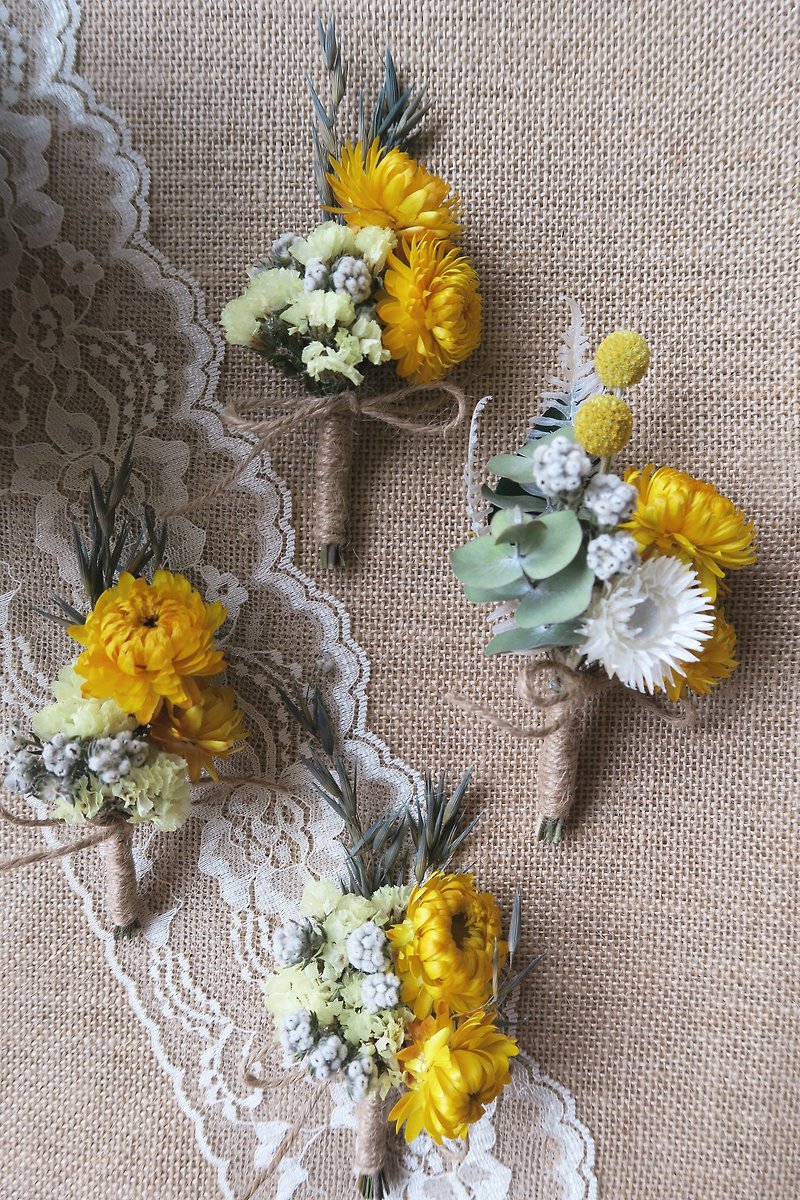 I Wedding collection I Dry Corsage_Wedding/Wedding Photography (Customized) - Plants - Plants & Flowers Yellow