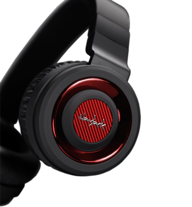 Navjack - The QBM Series - 摺疊頭戴式耳機(線控) - 尊爵紅 - 耳機/藍牙耳機 - 其他材質 紅色
