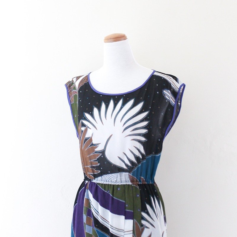 [RE0812D493] Nanyang Star elegant vintage dress Slim - One Piece Dresses - Other Materials Black