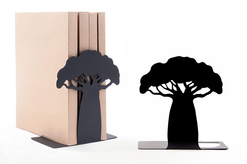 Jungle Series Bookends-Tree of Life - 置物 - 金属 ブラック