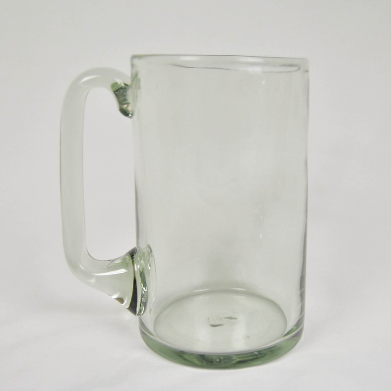 リサイクルガラスのビールジョッキ_フェアトレード - 調理器具 - ガラス ホワイト