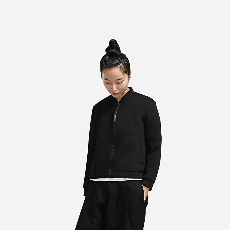 Black space cotton baseball clothes - Women's Casual & Functional Jackets - Other Materials Black
