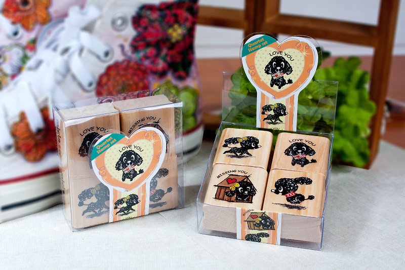 Four into the seal group - Poodle - Stamps & Stamp Pads - Wood 