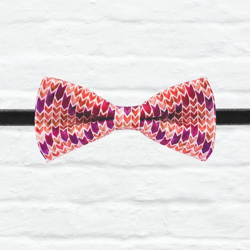 Style 0076 Bowtie - Modern Boys Bowtie, Toddler Bowtie Toddler Bow tie, Groomsmen bow tie, Pre Tied and Adjustable Novioshk - Chokers - Other Materials Red