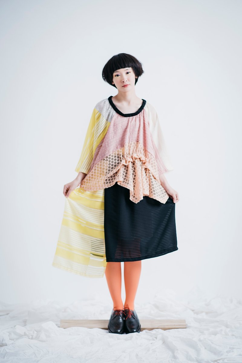 Moi non plus yellow and black tropical fish - Skirts - Other Materials Multicolor