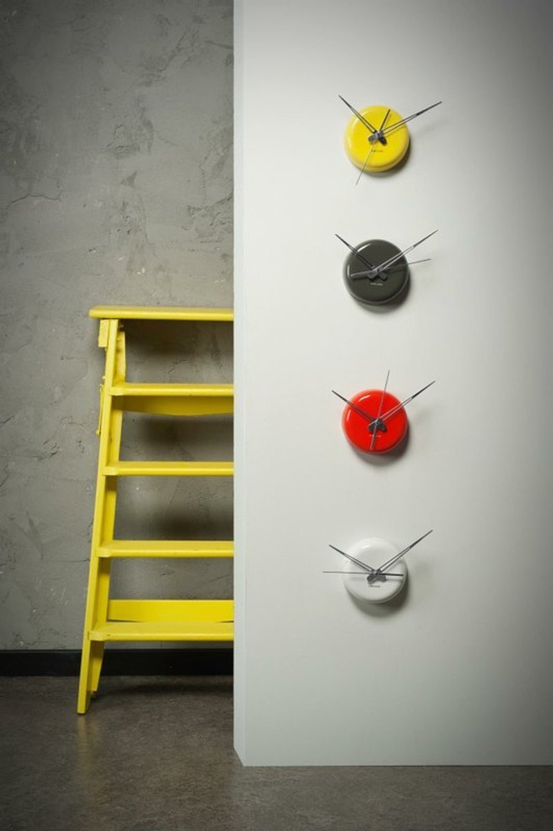 Karlsson Ceramic Dot yellow / orange wall clock Netherlands Karlsson yellow / red ceramic wall clock - นาฬิกา - วัสดุอื่นๆ สีเหลือง