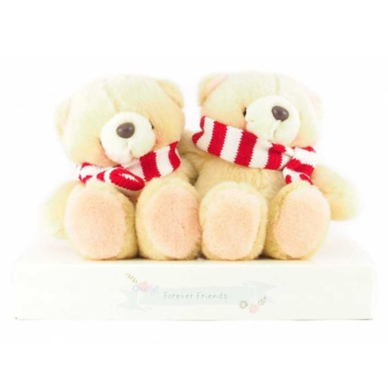 ◤ you cold, dear, we are close together scarves | FF 4.5 inch nap Bear Wedding Set - Stuffed Dolls & Figurines - Other Materials Gold