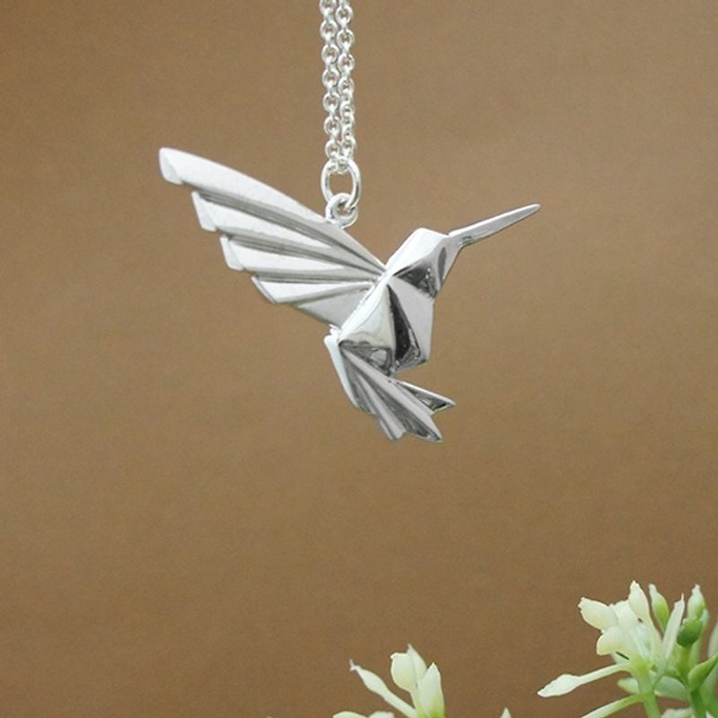 Hummingbird Silver Necklace - Necklaces - Other Metals 