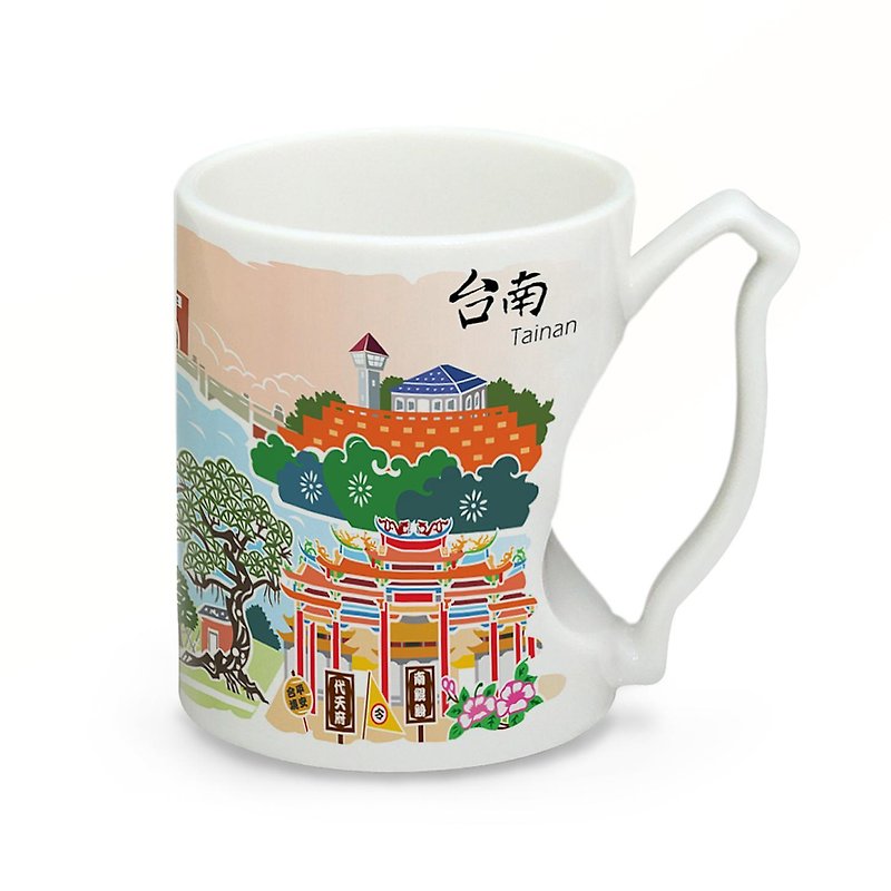 樂遊台灣系列馬克杯-台南 - 咖啡杯/馬克杯 - 其他材質 