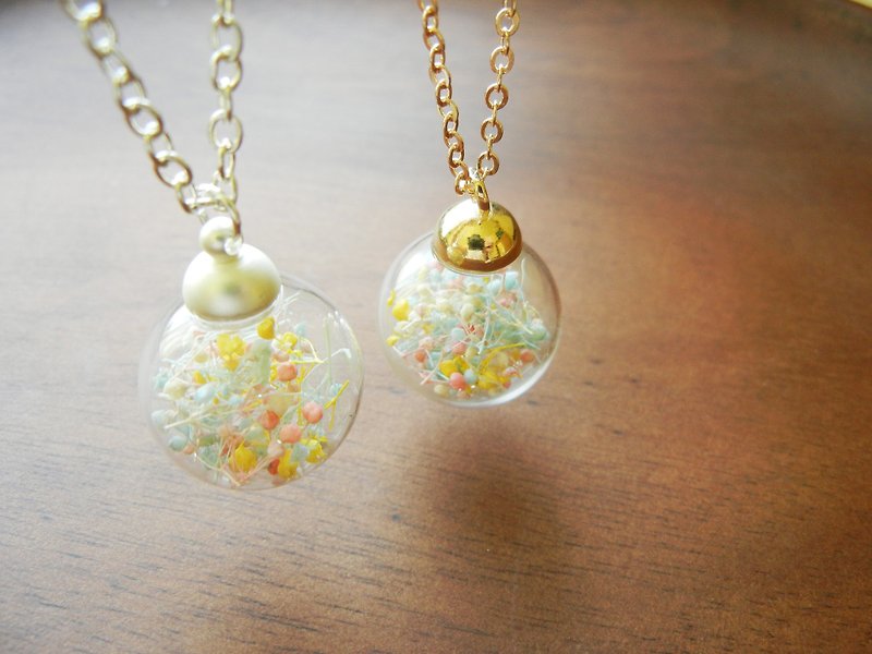 *coucoubird*Candy Paradise Glass Necklace/Two colors are available - สร้อยคอ - แก้ว หลากหลายสี