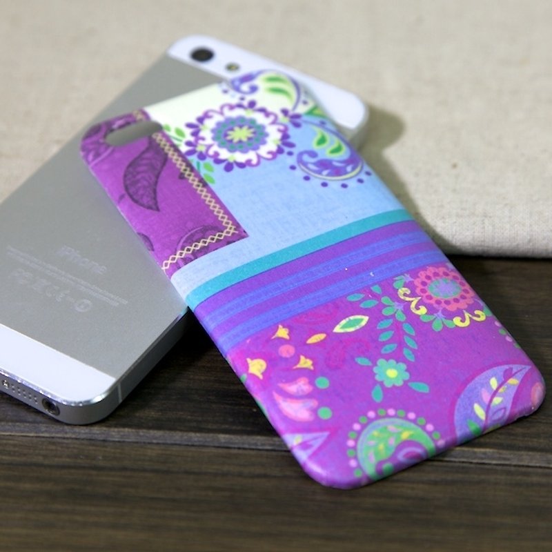 iPhone 5 Backpack - Purple Floral - เคส/ซองมือถือ - วัสดุกันนำ้ สีม่วง