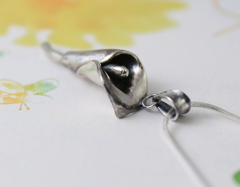 Sterling Silver Necklace / Calla - Necklaces - Sterling Silver Silver