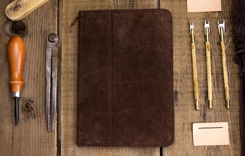 alto iPad mini 2/3 case leather case Furbo mini brown - Other - Genuine Leather Brown