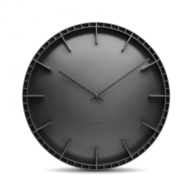 DOME Wall Clock | WOOW COLLECTION - Clocks - Plastic Black