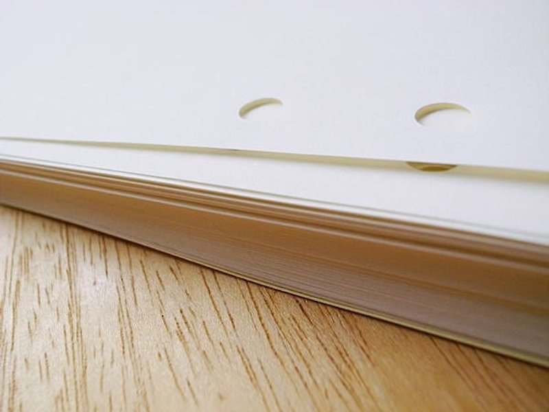 [IAN - Pure Plan] [Recycled Paper] 4 hole A5 notebook stationery series - Notebooks & Journals - Paper White
