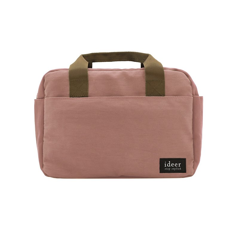 Pink cherry blossom camera bag water repellent nylon casual micro single camera bag side back handbag middle bag three-purpose - กระเป๋ากล้อง - วัสดุอื่นๆ สึชมพู
