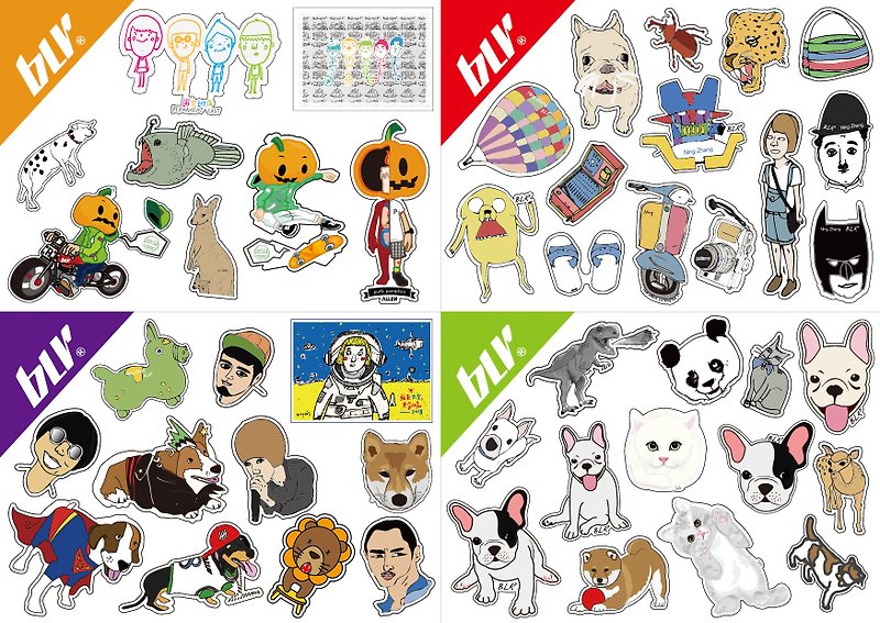 BLR Sticker set - Stickers - Paper Multicolor