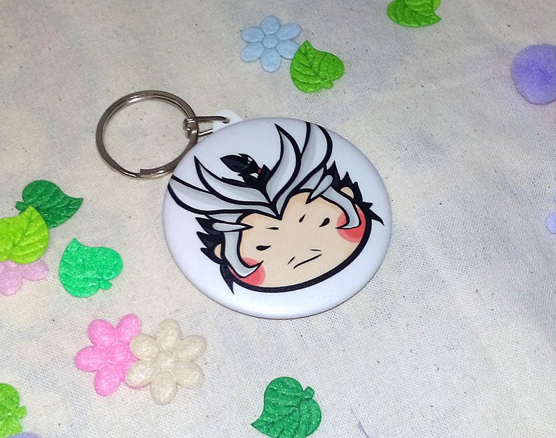 [Oda Nobunaga] Mirror key ring + badge [two entries] - ที่ห้อยกุญแจ - โลหะ ขาว