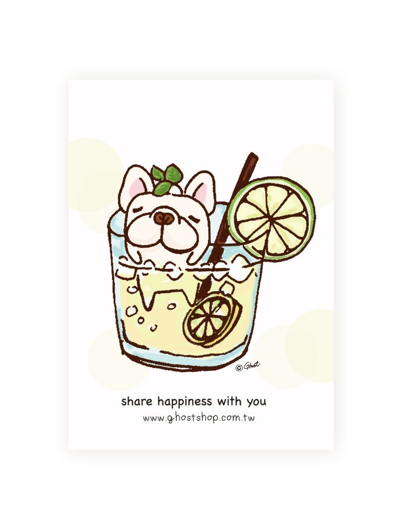 Fadou Iced Tea-Postcard - การ์ด/โปสการ์ด - กระดาษ ขาว