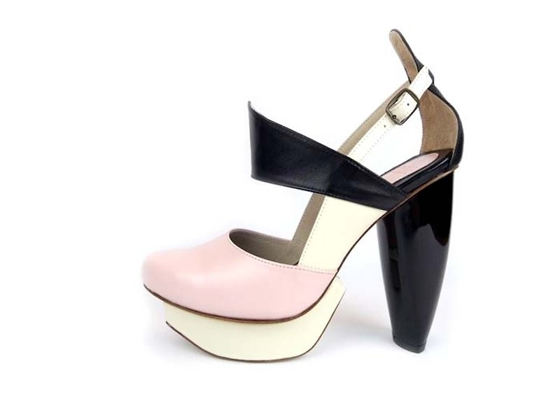 CLAVE  /A Season for Murder/ DECLARE- Pink -Platform shoe - High Heels - Genuine Leather Pink