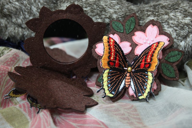 紅蝴蝶 和風 手鏡 - 其他 - 其他材質 多色