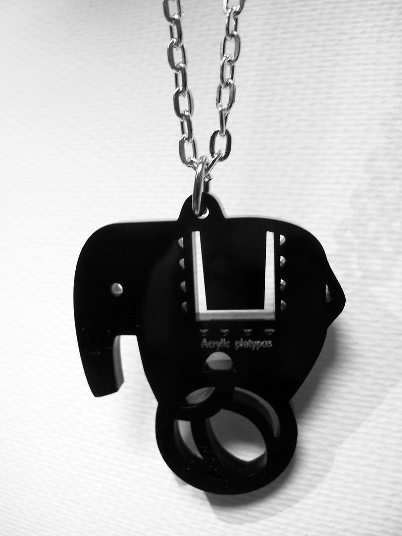 Lectra Duck☉Careful Elephant (Circus Series)☉Necklace/Key Ring - สร้อยคอ - อะคริลิค หลากหลายสี