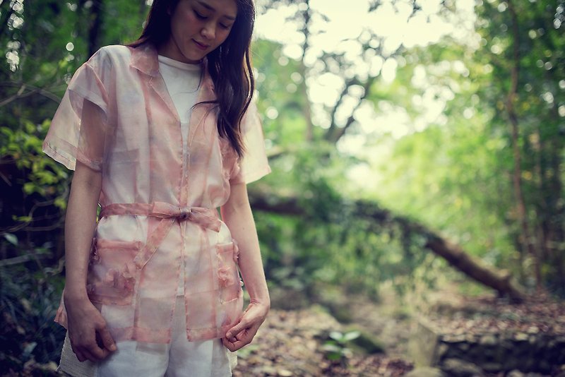 Themis 花園探險罩衫 - 吊帶褲/連身褲 - 聚酯纖維 粉紅色