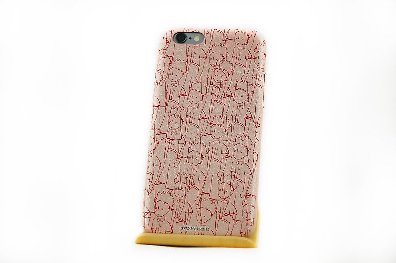Little Prince authorized series - Silly Little Prince "iPhone" mobile phone protective shell silk pattern - Phone Cases - Plastic Red