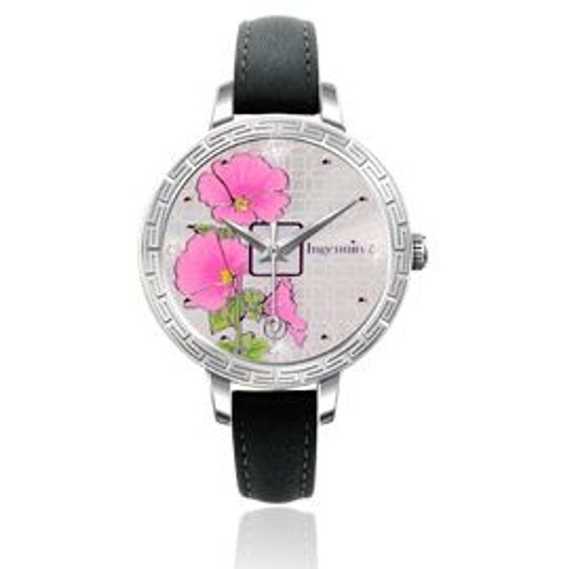 July flower god complex engraved version - "Twelve flowers watch" - Valentine's Day guest carved lettering - Women's Watches - Other Metals Pink
