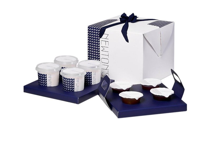 Newtons original fresh milk yogurt (exclusive cup) 4 sweetheart gift box set - Yogurt - Fresh Ingredients White