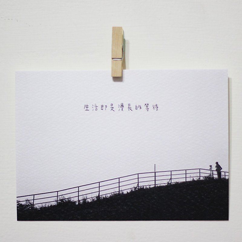 Life is a long wait / Magai's postcard - การ์ด/โปสการ์ด - กระดาษ สีดำ