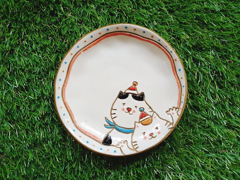 Cat Little Prince ─ Happy Hour ✖ modeling plate - Small Plates & Saucers - Other Materials 