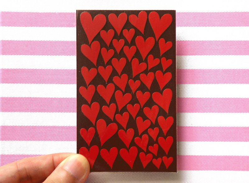 Heart Stickers - สติกเกอร์ - วัสดุอื่นๆ สีแดง