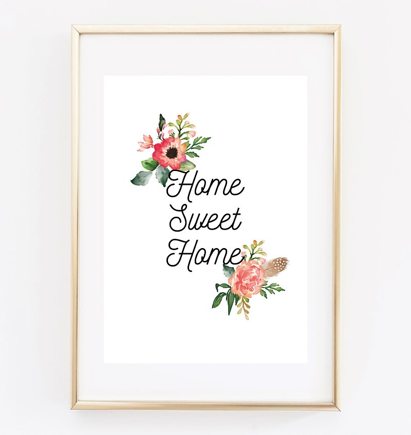 home sweet home(2) customizable posters - Wall Décor - Paper 