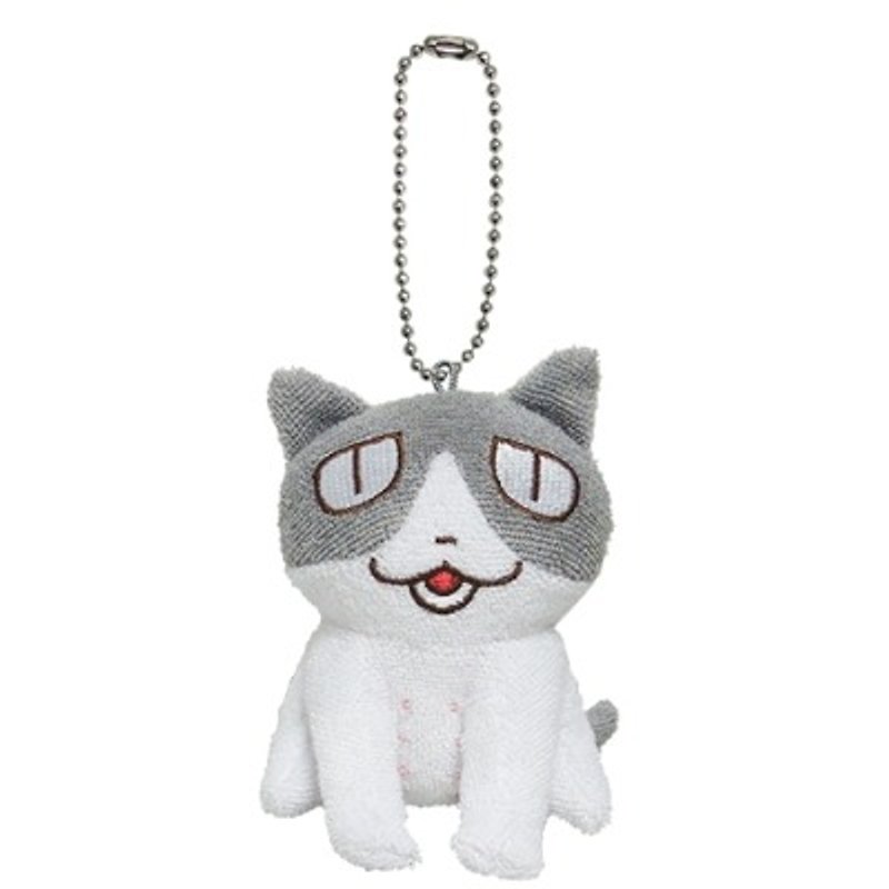 Kuruneko, Japan Anime anime cat fluff rolling mobile phone strap _Tome - อื่นๆ - ผ้าฝ้าย/ผ้าลินิน สีเทา