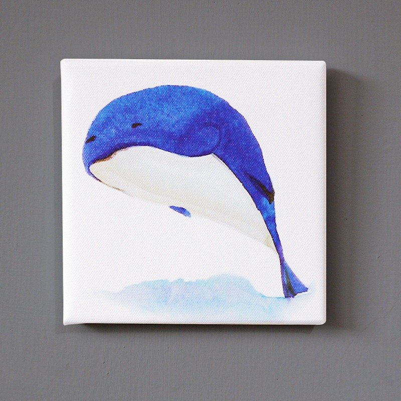 【9cm zoo hug series – Big Blue】replica painting - Wall Décor - Waterproof Material 