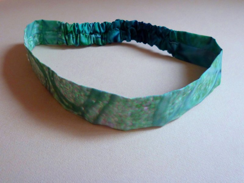 Liuyingchieh Waterfallllllllllll elastic hair band o elastic hair band o cloth hair band - เครื่องประดับผม - วัสดุอื่นๆ สีเขียว