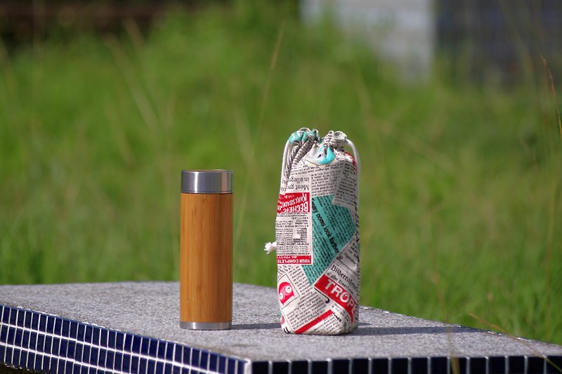 i Customize an exclusive thermos bottle bundle pocket----please give the thermos cup height + maximum diameter - Beverage Holders & Bags - Cotton & Hemp Multicolor