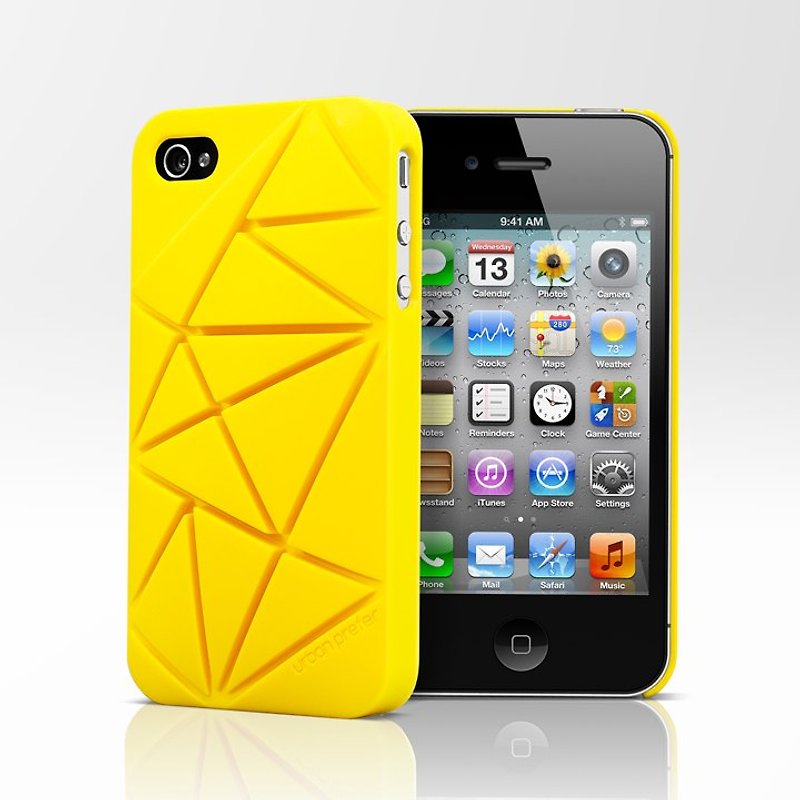 COIN4 iPhone 4 / 4S保護シェル黄色地殻 - スマホケース - プラスチック イエロー