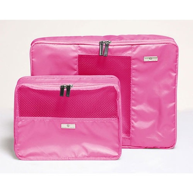 Organized Travel-旅行收納包二件組(紫羅藍) - 化妝包/收納袋 - 其他材質 粉紅色