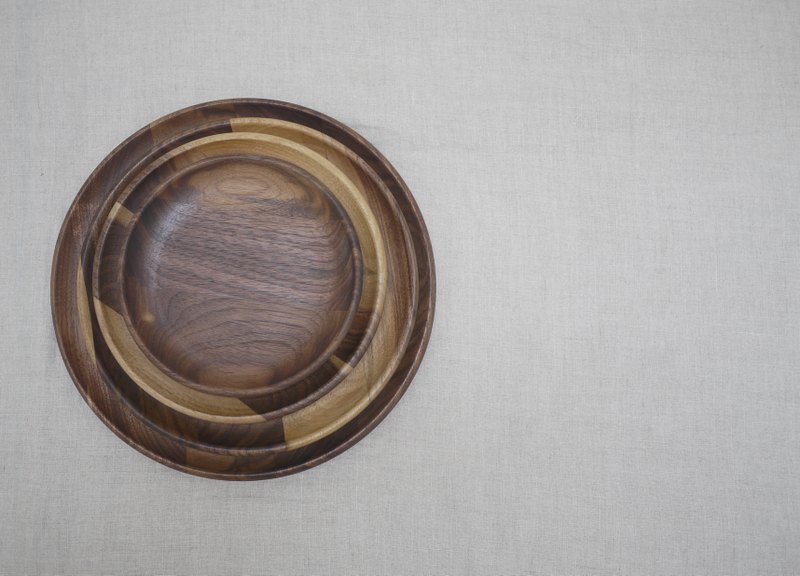 Everyday wood plate 23 cm - จานเล็ก - ไม้ 