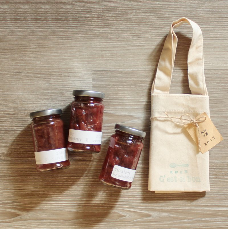 C'est si bon hand-made strawberry jam x spring taste - แยม/ครีมทาขนมปัง - อาหารสด สีแดง