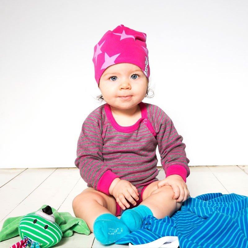 Swedish organic cotton soothing saliva towel doll Miyue gift box packaging - Baby Gift Sets - Cotton & Hemp Blue