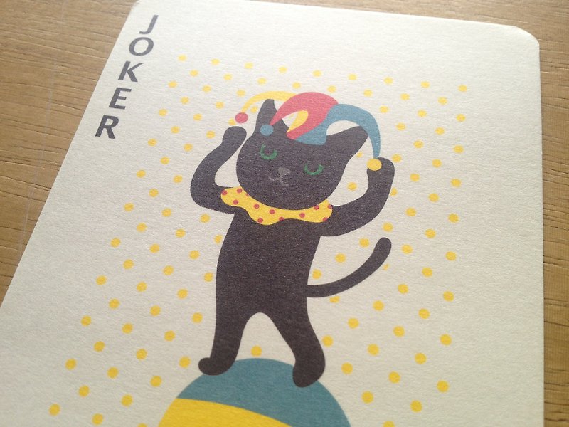 Meow postcards clown - the Joker - Cards & Postcards - Paper Yellow