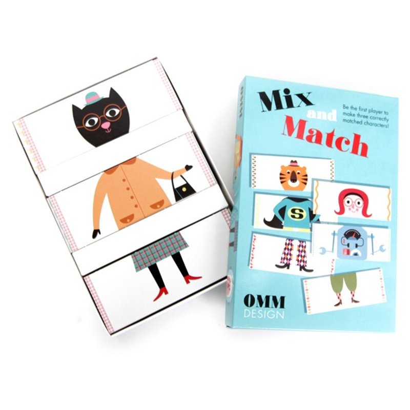 瑞典 OMM X Ingela Mix & Match 趣味桌遊卡片 - 其他 - 紙 多色