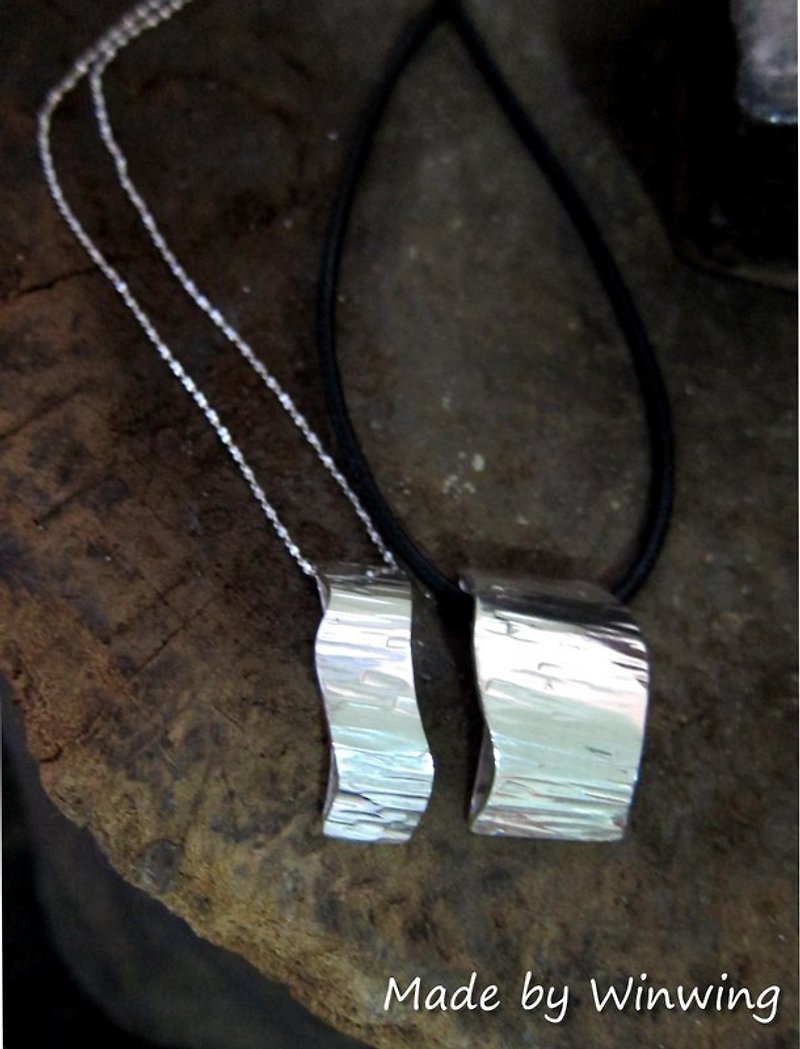 Hehaizhimao-a pair of sterling silver lovers - Necklaces - Other Materials 