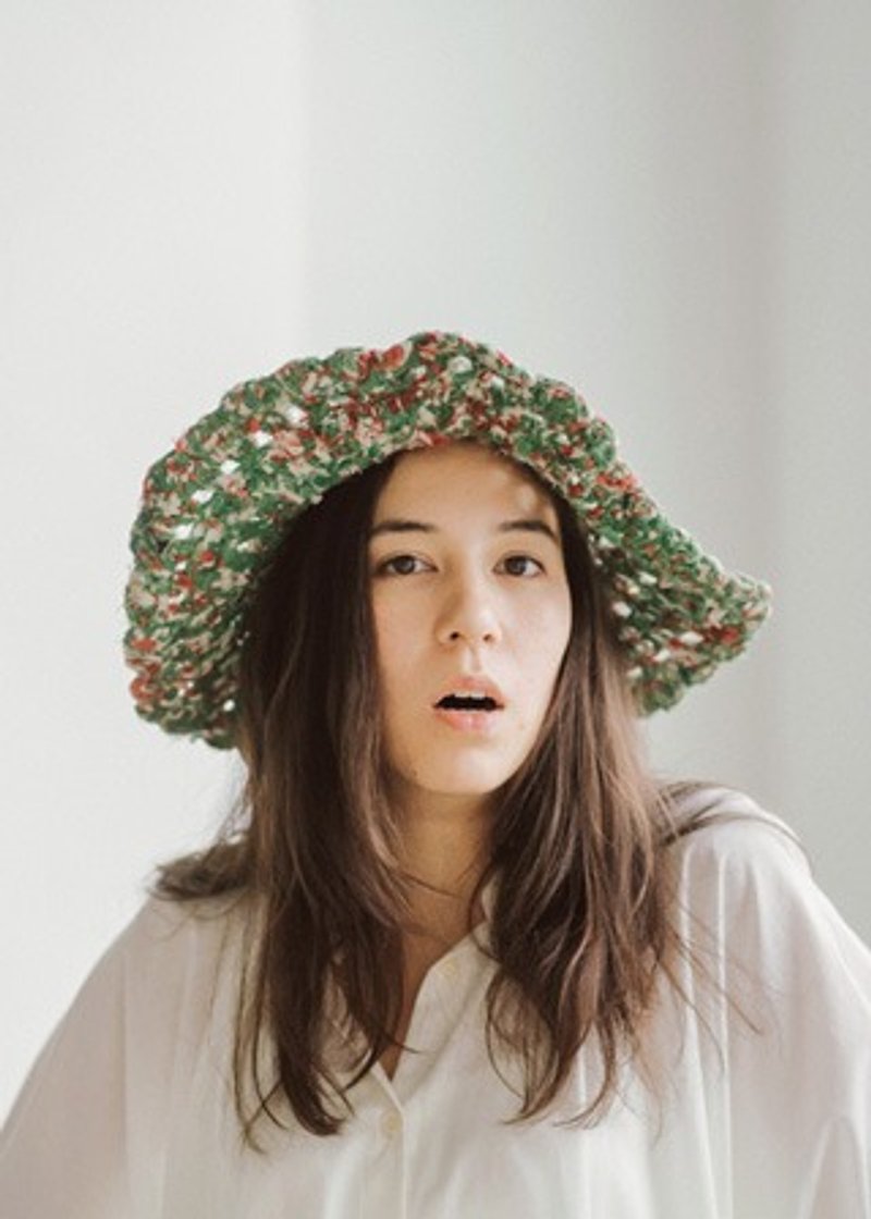 地球樹fair trade-「2015 手編帽子系列」-手編莎麗帽 - 帽子 - 棉．麻 