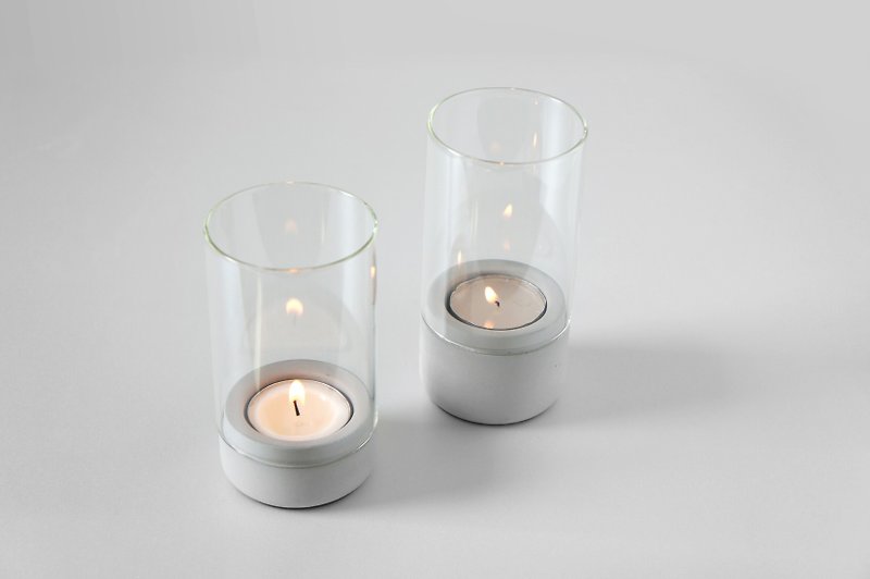 KALKI'D Pro Cement- 【City Candle Cup】 - Candles & Candle Holders - Cement Gray
