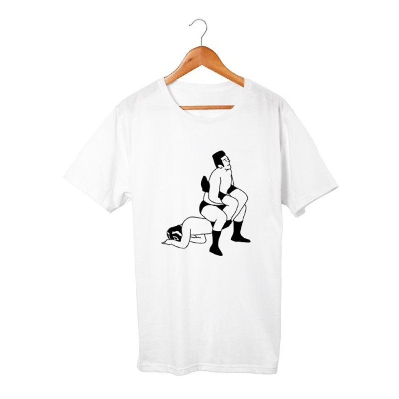 Inverse Shrimp T-shirt - เสื้อฮู้ด - ผ้าฝ้าย/ผ้าลินิน ขาว