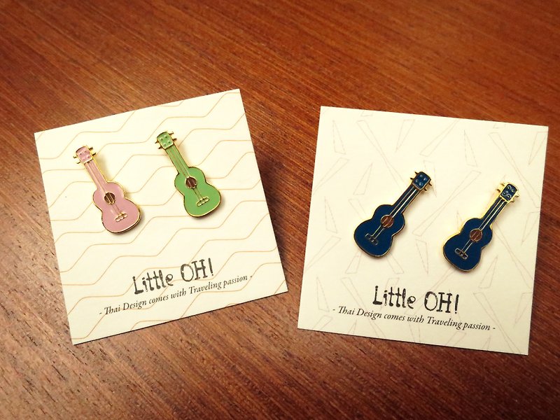 ukulele Ukulele x Earrings - ต่างหู - โลหะ หลากหลายสี